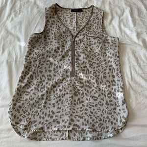 Leopard tank top blouse